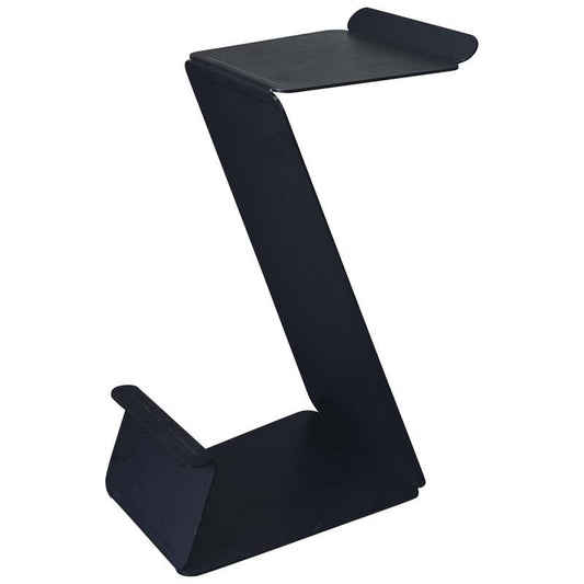 Fe Counter or Bar Height Zig Zag Stool in Raw Black Steel by MTHARU
