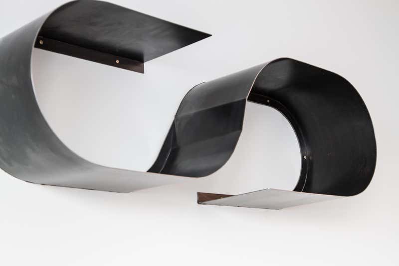NFNT Shelf in Raw Black Steel and Bronze Seam Limited Edition by Mtharu