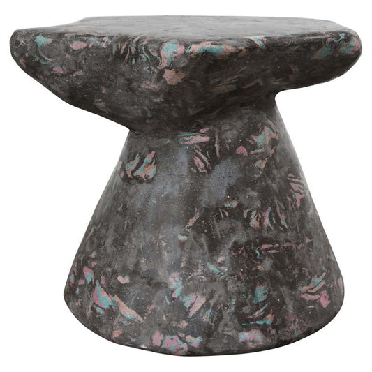Plote Side Table in Scagliola, Cement for Indoor or Outdoor by MTHARU