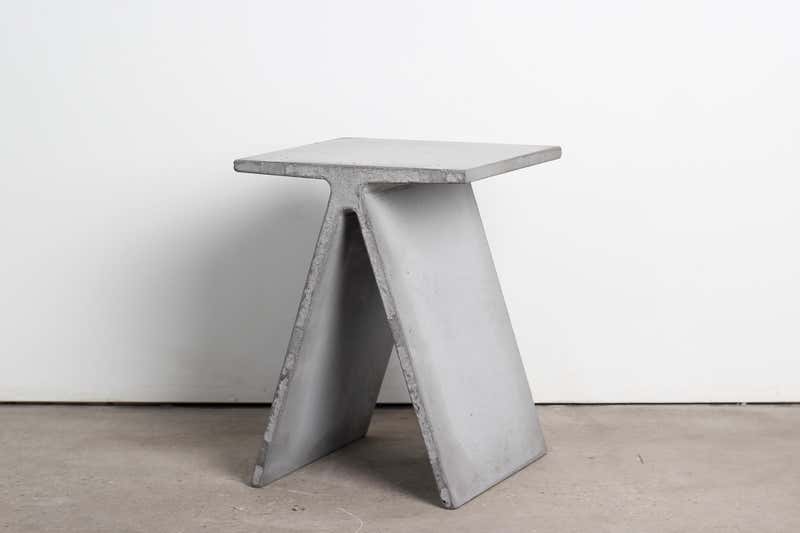 Alpha Q End Table, in Concrete for Indoor or Outdoor by Mtharu