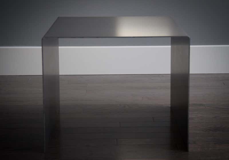 Tabula Rasa Coffee Table with 2 Nesting Tables in Raw Black Steel by MTHARU