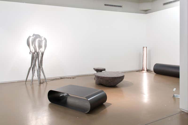 New Primitives Floor Lamp in Aluminum Post-Digital Sculptural Design, Unique, by MTHARU